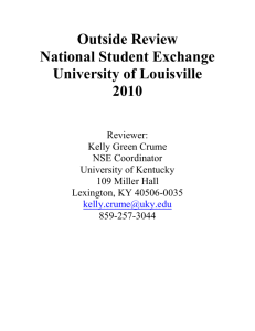 Outside Review of the National Student Exchange Program