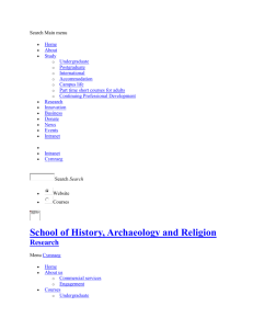 Research - School of History, Archaeology and