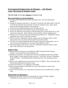 Lab Manager Job Manual
