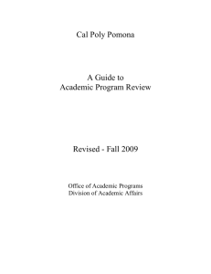 A Guide to Program Assessment and