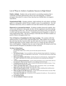 List of Ways to Achieve Academic Success in High School