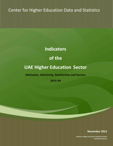 Indicators of the UAE Higher Education Sector