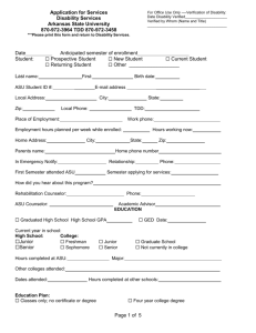DS Registration Form - Arkansas State University