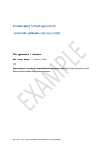 Program Coordinator School Agreement