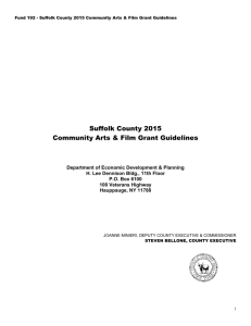 Final Report Requirements - Suffolk County Office of Film and