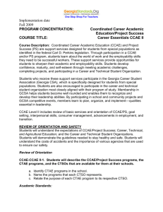 Career Essentials CCAE II - GADOE Georgia Department of Education
