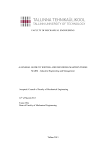 2. technical requirements for master`s thesis