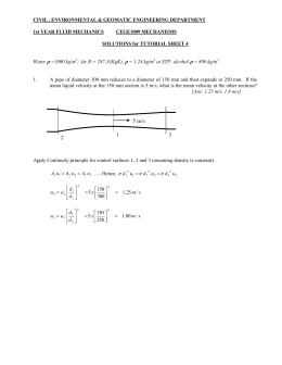 Experimental Verification of Bernoulli Equation and Pitot