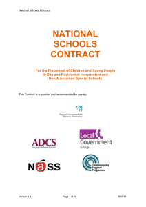 National Schools Contract