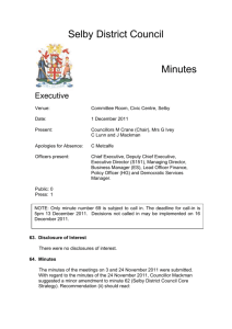 01-12-11 - Executive - Minutes