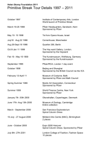 Primitive Streak Tour details 1997 – 2004