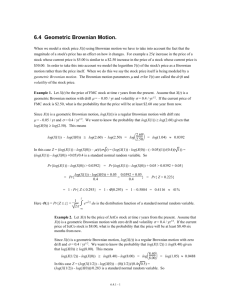 6.4 Geometric Brownian Motion.