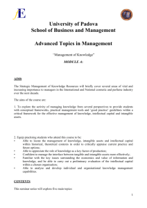 Advanced Topics in Management