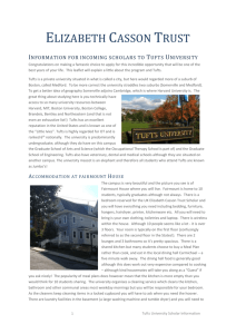 Tufts University Scholar Information