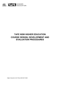 Course development procedure - NSW Department of Education