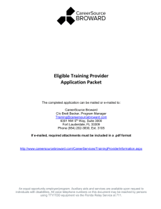 Individual Training Account Provider
