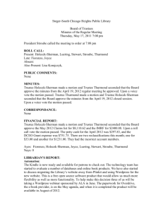 May 17 2012 Board Meeting Minutes