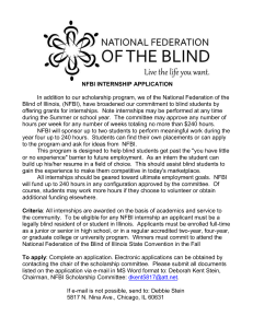 2015-2016 Internship Application - National Federation of the Blind