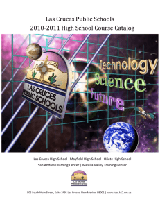 Las Cruces Public Schools: High School Course Catalog