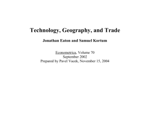 Technology, Geography, and Trade