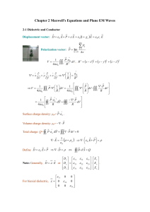 Chapter 2 Maxwell`s Equations and Plane EM Waves
