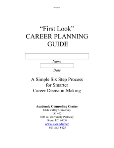 Student Career Planning Guide