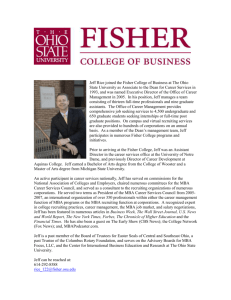 Jeff Rice joined the Fisher College of Business at The Ohio State