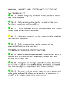 ALG1-PERFORMANCE-EXPECTATIONS