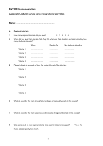 Tuition survey form for SMT359 tutors