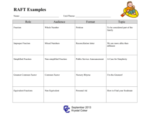 RAFT examples for math