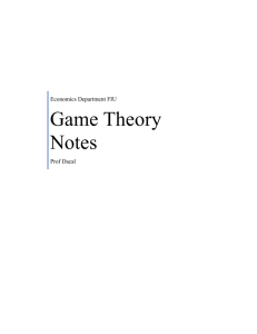 Game Theory Notes - FIU Faculty Websites