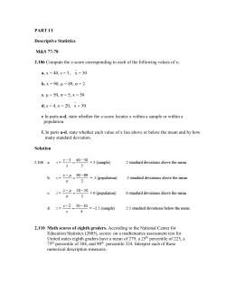 Z-Score Practice Worksheet