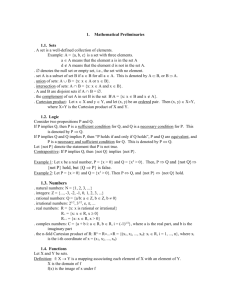 Chapter 1 - Mathematical Preliminaries