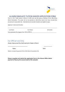 Alumni Graduate Waiver Application Form