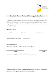 Graduate Alumni Tuition Waiver Application Form