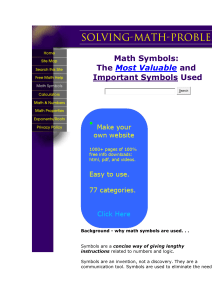 Math Symbols: The Most Valuable and Important Symbols Used Top