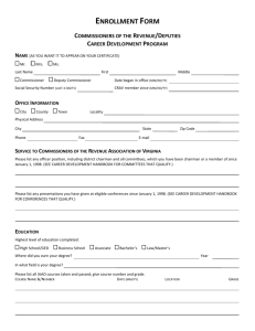 COR Enrollment Form - Weldon Cooper Center for Public Service