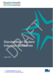 Standardised Student Induction Protocol