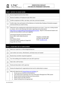 Orientation Checklist for New EPA-NF Employees