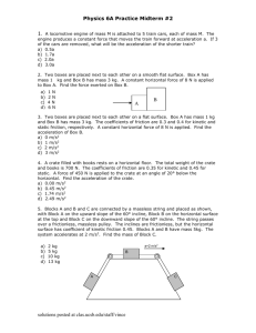 Physics 6A Practice Midterm #1