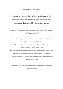 Supplementary Information Reversible switching of magnetic states