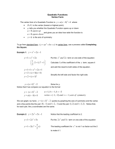 Math 112 Notes - De Anza College