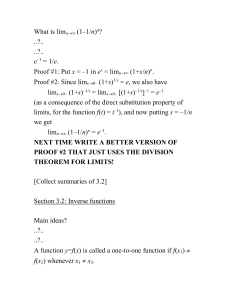 Inverse functions.