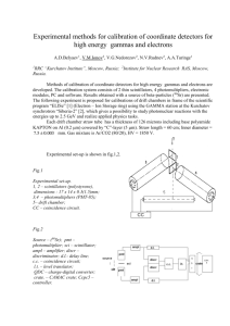 Experimental methods of calibration of coordinate detectors for high