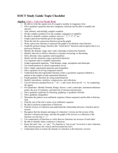 EOCT Study Guide Topic Checklist