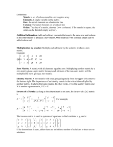 IV. Matrices