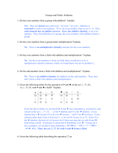 Homework # 9: Number Systems