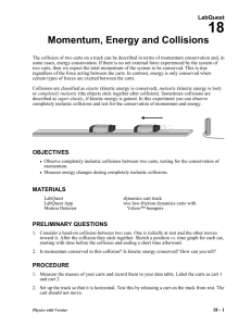 Momentum Energy and Collisions