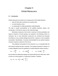 Chapter 5 Orbital Maneuvers 5.1 – Introduction Orbital maneuvers