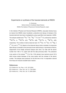 Experiments on synthesis of the heaviest elements at RIKEN